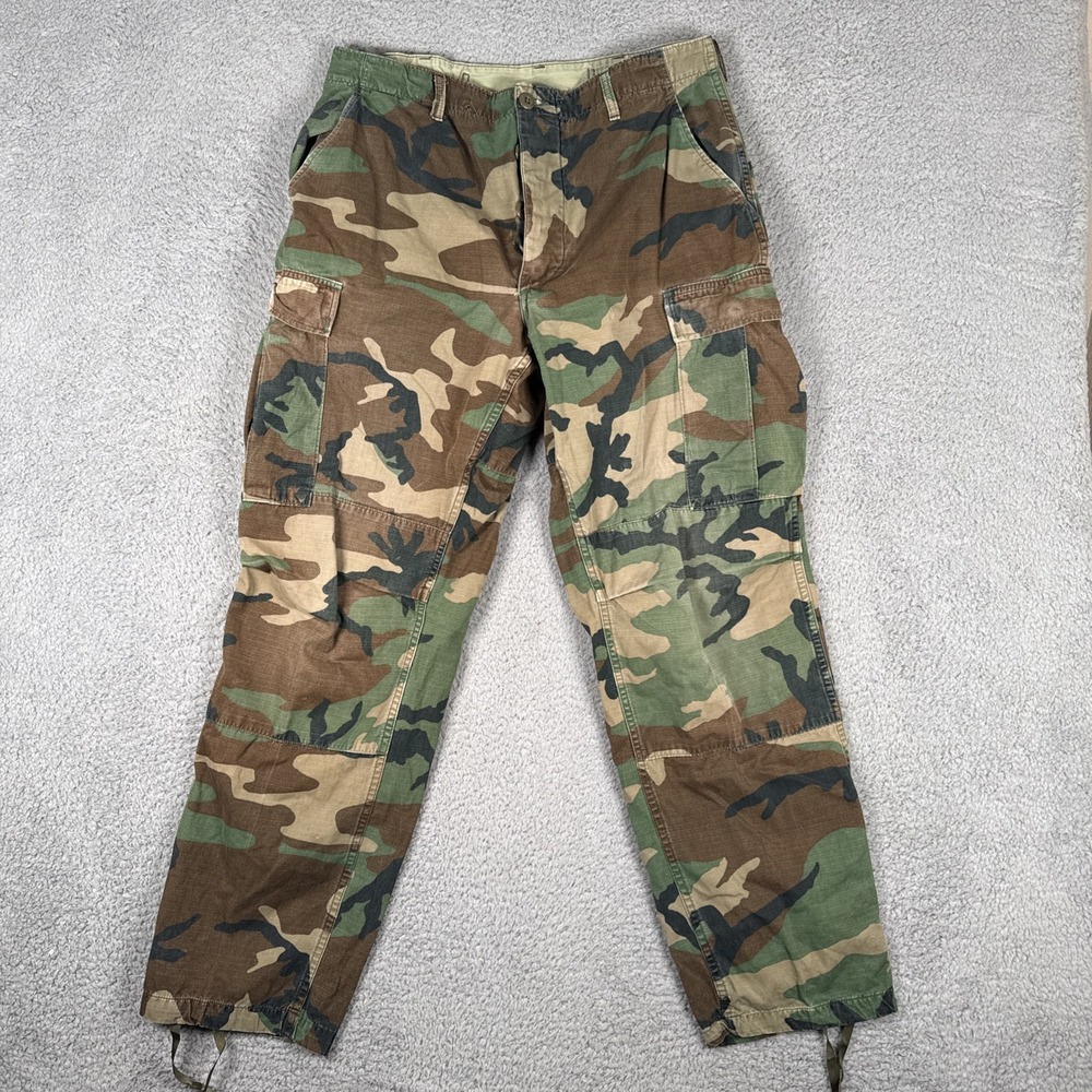 BDU Trousers Hot Weather Woodland Camo Med Reg (34x32) Combat Ripstop Propper